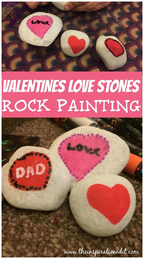 Valentines Easy Rock Painting Ideas Love Stones Fun Valentine Crafts