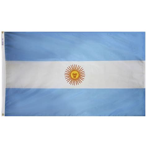 Argentina Flag 3 X 5 Ft For Outdoor Use