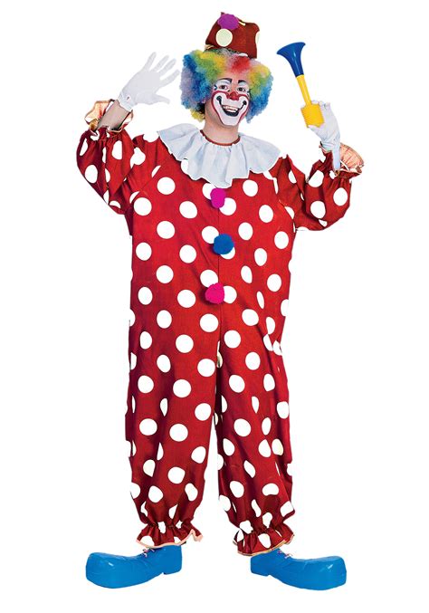 Adult Dotted Clown Costume Funny Adult Clown Costumes