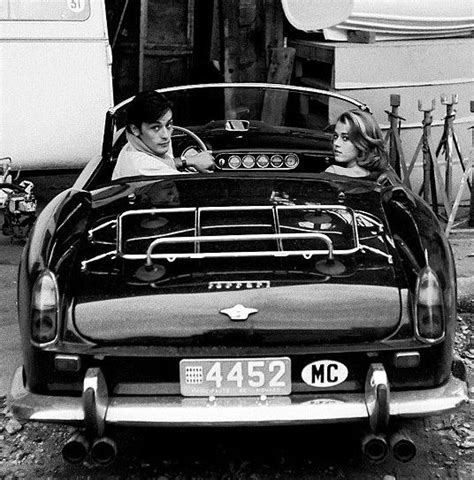 Having once belonged to actor alain delon, it is part of. Alain Delon and Jane Fonda in a Ferrari Spider California 250 GT | Jane fonda, Alain delon, Ferrari