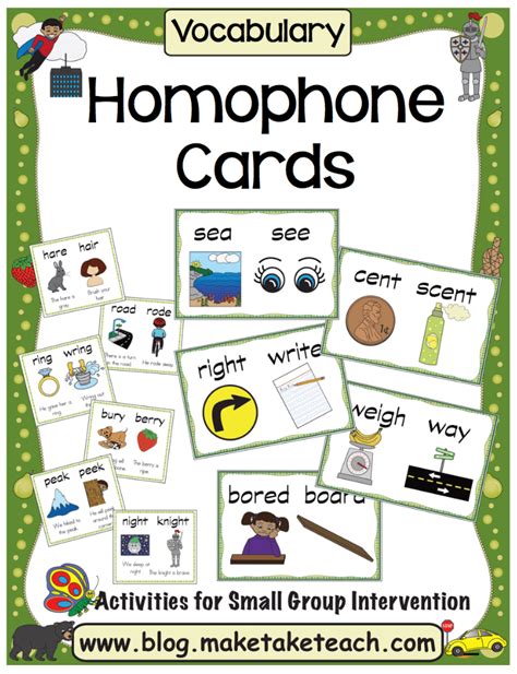 Click The Following Link To Download This Free Poster Homophones Poster