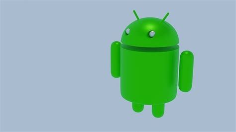 Android Mascot Green Robot Version 2 3d Model Cgtrader