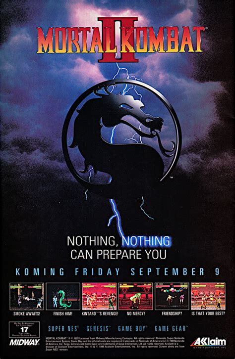 Mortal Kombat II Official Promotional Image MobyGames