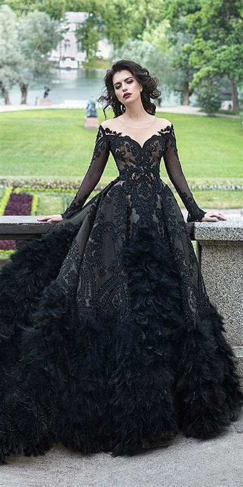 Gothic Wedding Dresses Non Traditional Looks Black Wedding Gowns
