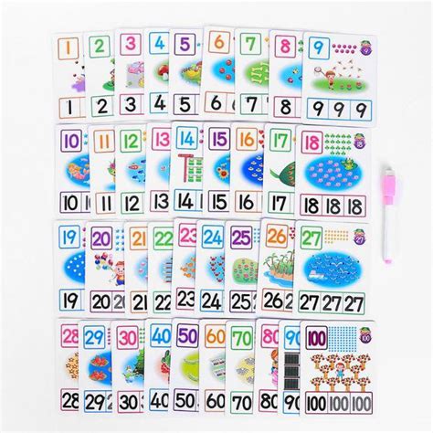 Help kids practice adding up money while having fun playing with these money task cards. 123 Numbers Learning Flash Cards With Marker - Planet X ...