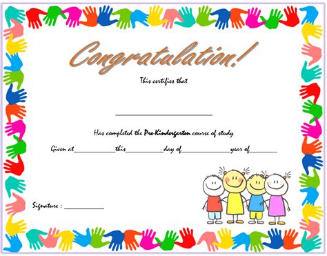 Preschool Graduation Certificate Editable Free Pre K Diploma