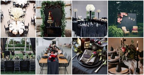 Black Wedding Decorations That Look So Glam And Edgy Page Of