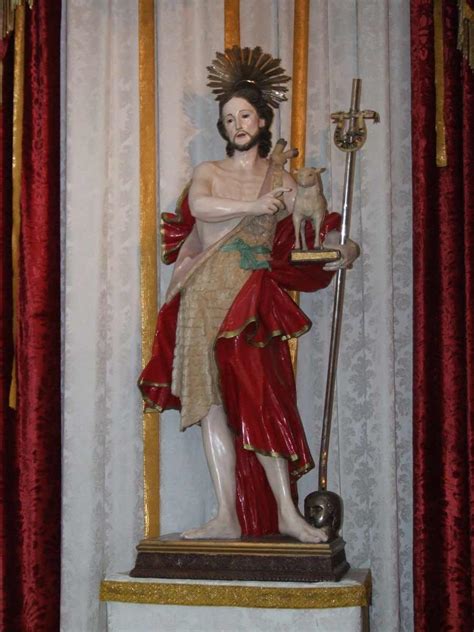 Statua san giovanni battista realizzata interamente in resina colorata. S. Giovanni Battista - Campobasso