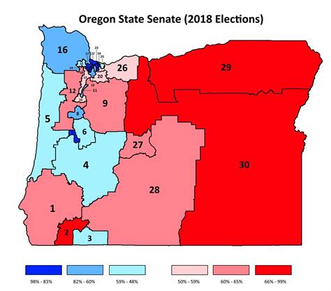 Oregon State Senate 2018 Elections Oc Mapporn