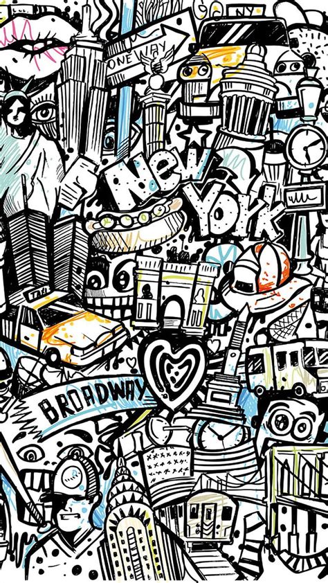 Doodle Art Wallpaper Hd Iphone Wallpaper
