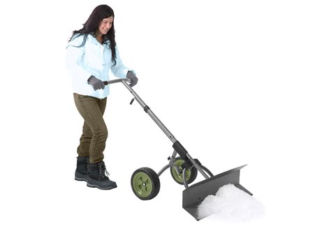 Snow Shovel With Wheels Sharper Image