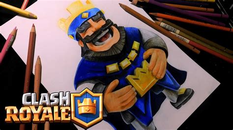 Drawing King Of Clash Royale Speedpaint Como Dibujo El Rey De Clash