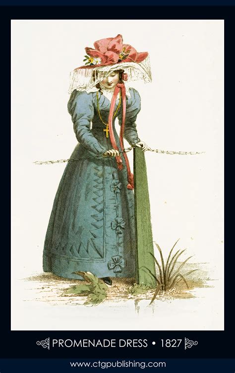 Promenade Dress Circa 1827 London Fashion Designs