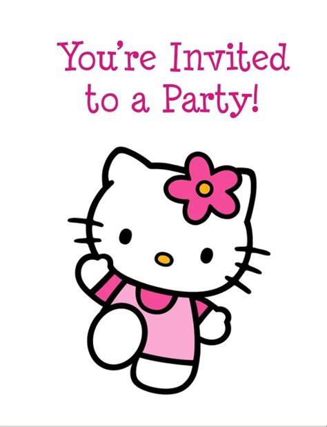 Hello Kitty Free Printable Birthday Party Invitation Personalized Party