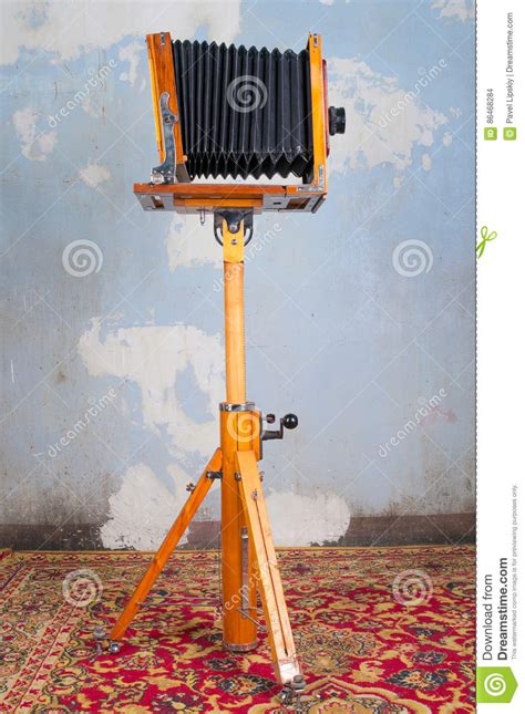 Antique Wooden Camera Stock Photo Image Of Wooden Film 86468284