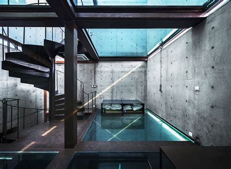 Concrete Tower House With See Through Floors