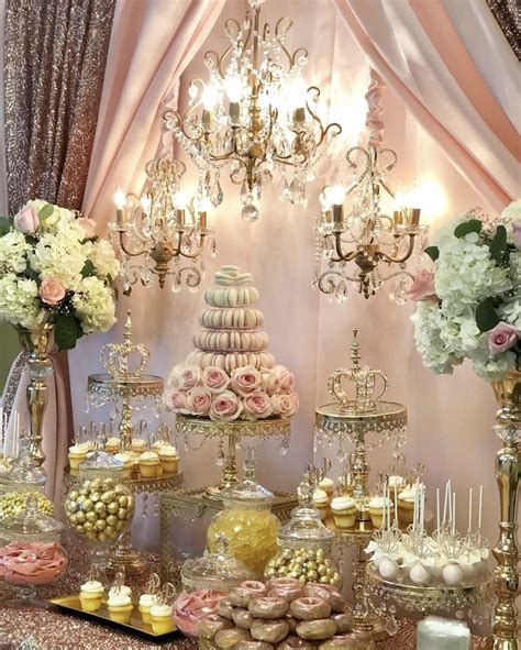 royal quinceanera sweets table wedding wedding dessert table quince decorations