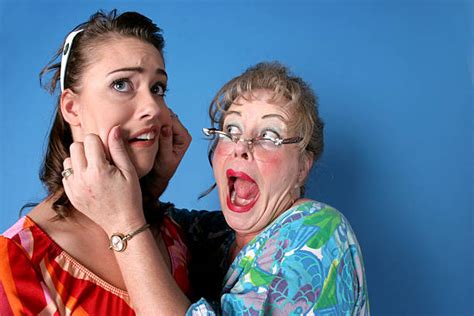 Grandma Pinch Cheek Stock Photos Pictures And Royalty Free Images Istock