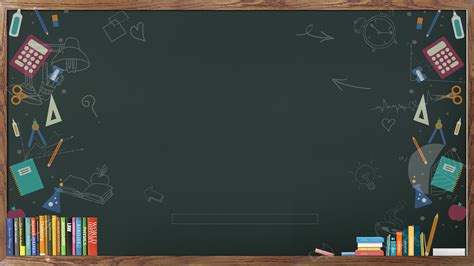 Informative Classroom Blackboard Background Background For Powerpoint