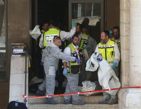 deadly synagogue attack in west jerusalem slideshow