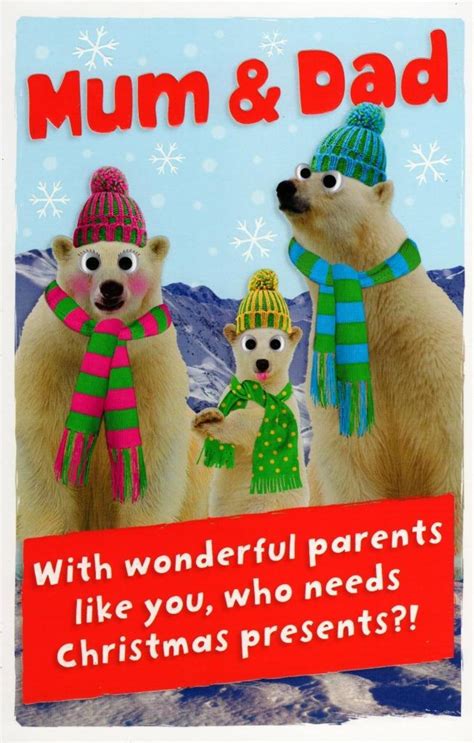 mum and dad funny christmas greeting card cards love kates