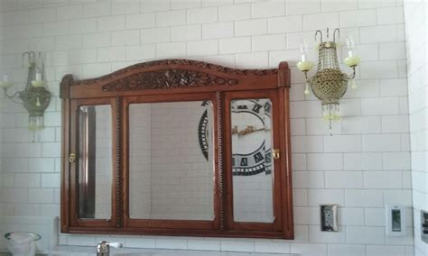 Set all of these items outside of the work area. Opaline Vaseline Sconces Medicine Cabinet Hack (With ...