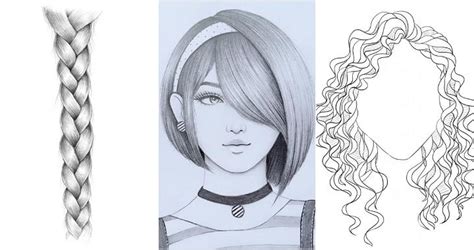 20 Easy Hair Drawing Ideas How To Draw Hair
