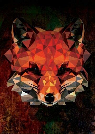 Polygon Fox Art Animal Design Digital Graphicdesign Phone Wallpaper