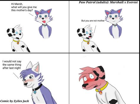 Paw Patrol Adults Comic Marshall X Everest By Eyiles