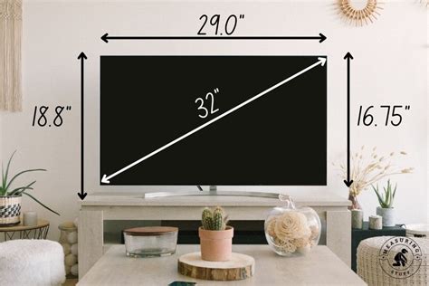 What Are The Dimensions Of A 32 Inch Tv Measuring Stuff