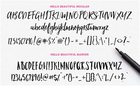 Hello Beautiful A Lovely New Brush Font Duo