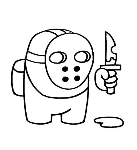 Among Us Coloring Pages Imposter - Kimora Grant