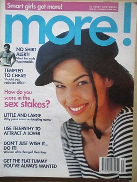 Tilleys Vintage Magazines MORE Magazine 31 March 13 April 1993