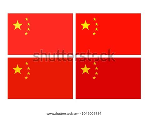 Vector Illustration Chinese Flags Stock Vector Royalty Free