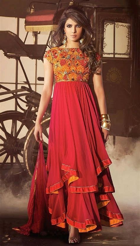 Priyanka Chopra In Anarkali Churidar Suits Fashion