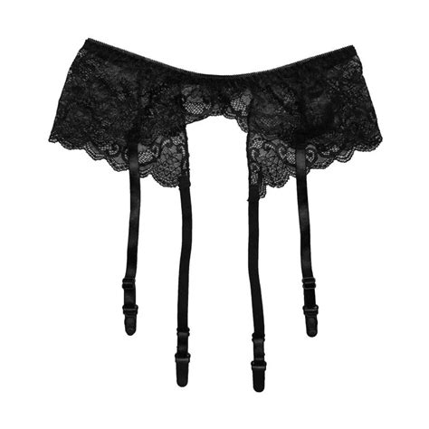 One Size Women S Black Suspenders Lace Garters Belt Female Stocking Sexy Lingeries Underwear