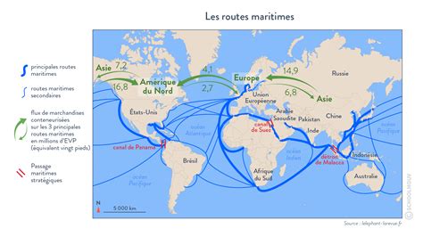 Carte Des Principales Routes Maritimes