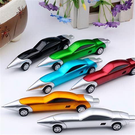 10pcs Ballpoint Pen Funny Novelty Racing Car Design For Child Kids Toy