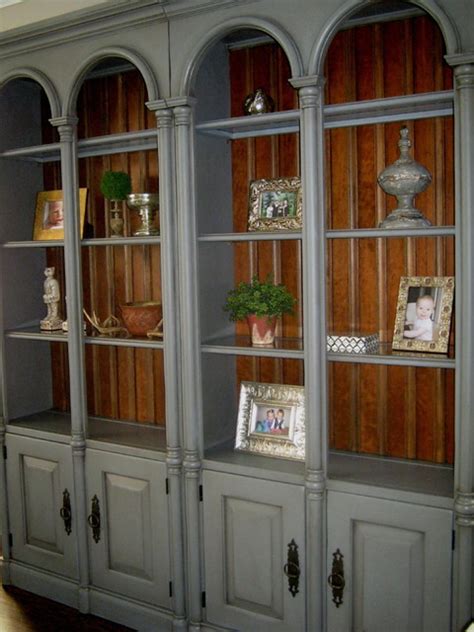 Maybe you would like to learn more about one of these? Hand Painted Bookshelves - Transitional - Living Room ...