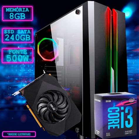 Computador Gamer Intel Core Core I3 9100f Gtx 1650 Tudo Gamer