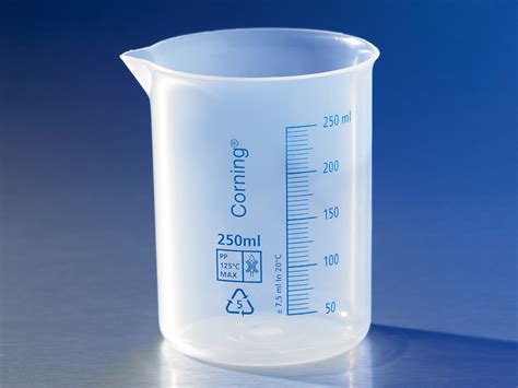 Polypropylene Plastic Graduated Beaker 250ml Chemyo Lab Supplies