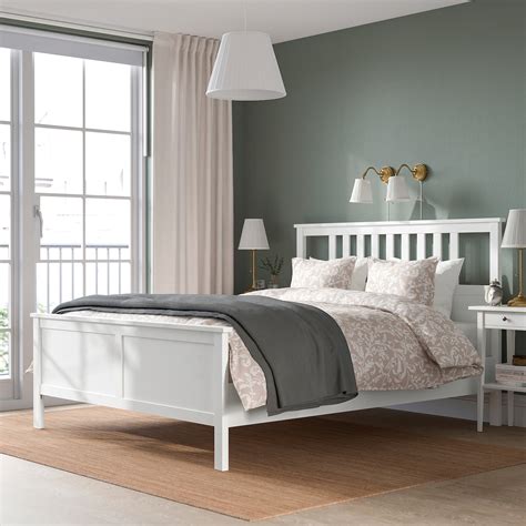Hemnes Bed Frame White Stainluröy Queen Ikea Ca