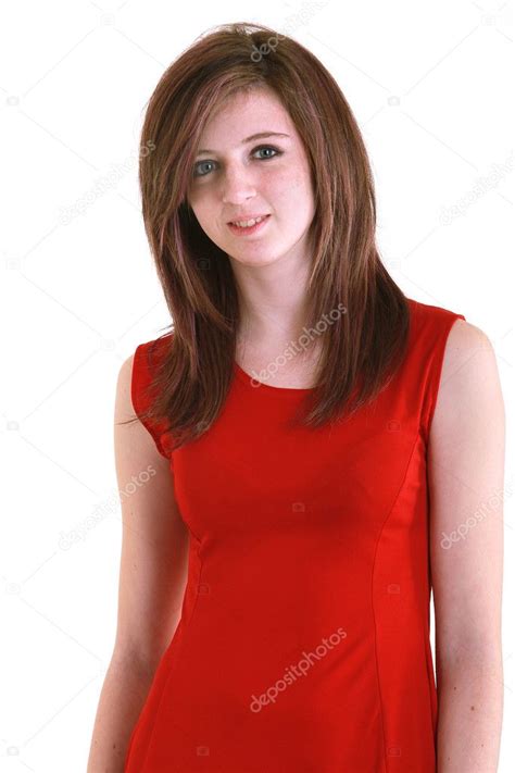 Young Teenager In Red — Stock Photo © Lsantilli 1992730