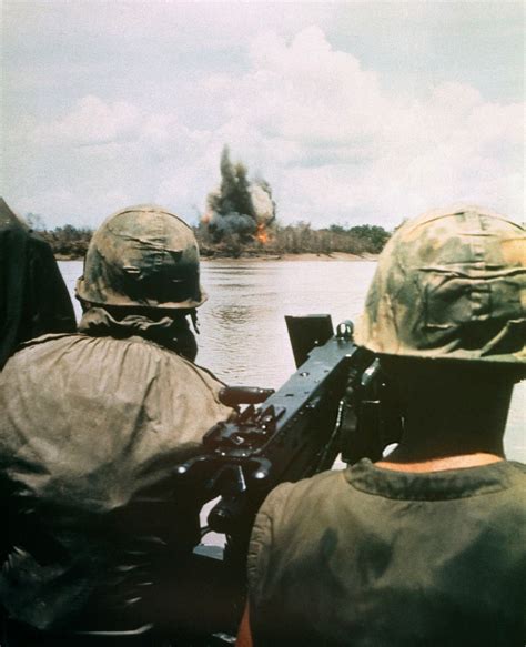 Vietnam War 1969 Soldiers Watching Explosion Original C Flickr