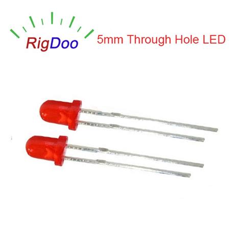 Diffused Round 5mm Through Hole Led Diode Red 630nm Buy Dip Led Diode
