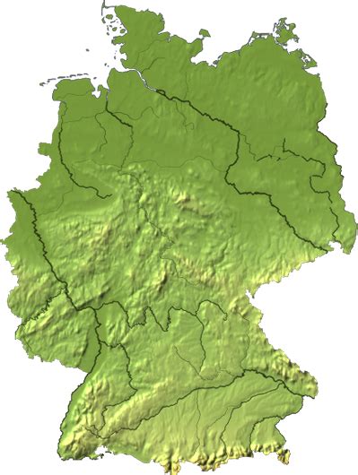 Deutschland Karte Physisch
