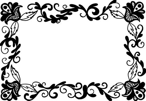 Download Free Download Floral Border Design Vector Png Png Image With