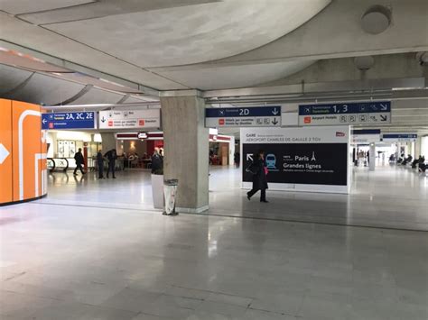 Parcours Entre Gare Tgv Rer Et Terminal 2 Aeroport Roissy Charles De
