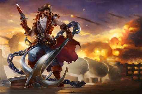 gangplank league of legends poster my hot posters