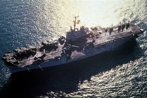 A Port Bow View Of The Amphibious Assault Ship Uss Guam Lph 9